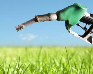 a gas nozzle in a corn field