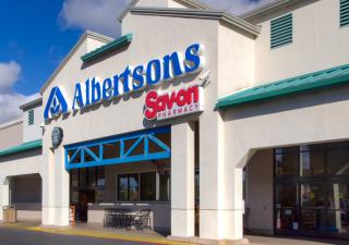 The exterior of an Albertstons stores