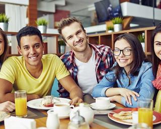 Generation Z at breakfast