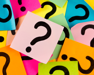 question marks on Post-Its