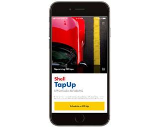 Shell TapUp mobile app interface