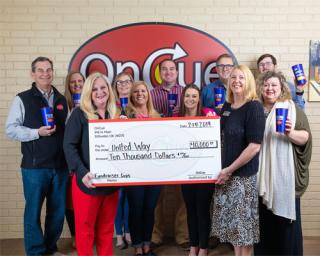 OnCue donating to United Way