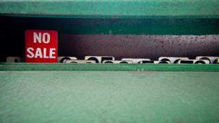 Cash register no sale sign