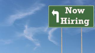 Now Hiring sign