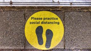 social distancing signs