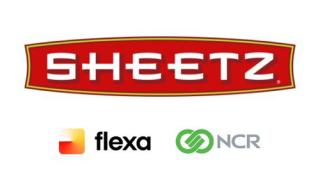 Sheetz, Flexa and NCR logos