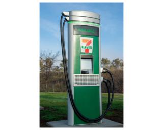 a 7-Eleven Direct Current Fast Charging (DCFC) port