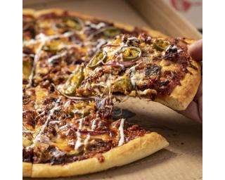 Casey's BBQ Brisket pizza