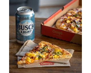 Casey's Ultimate Beer Cheese Breakfast Pizza
