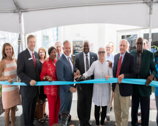 Parker's House ribbon cutting