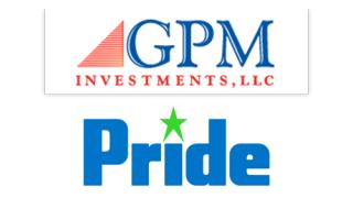 Logos for GPM Investments and Pride Convenience