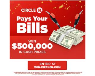 Promotion for Circle K's Pay Your Bills Contest