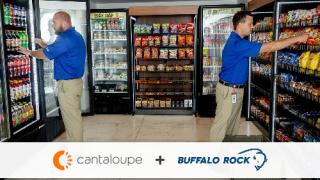 Buffalo Rock and Cantaloupe Partnership Stocking Shelves