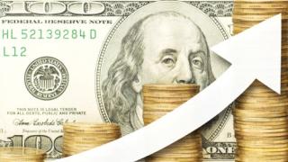 Money with growth arrow