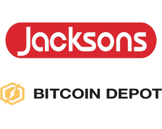 Jacksons & Bitcoin Depot logos