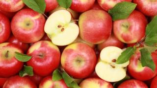 Pile of red apples