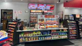 In-store set-up for Krispy Krunchy Chicken foodservice