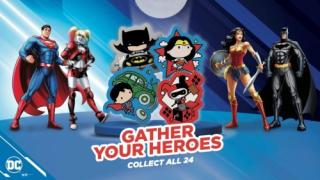 Banner for Circle K and DC Superhero team up