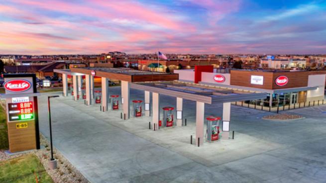 A Kum &Go gas station and c-store
