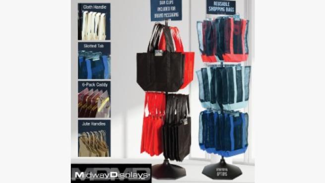 Bag holder sales rack