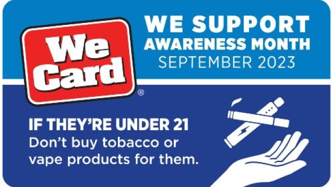 We Card Awareness Month 2023 banner