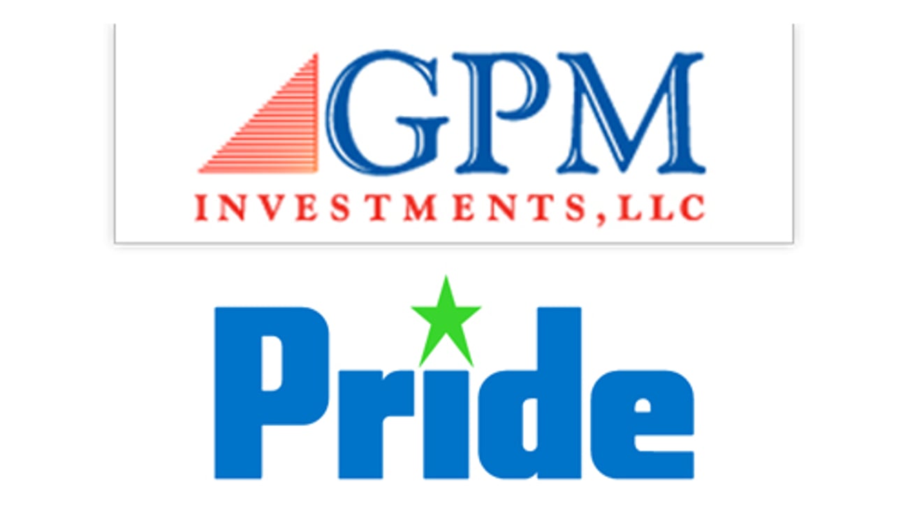 Logos for GPM Investments and Pride Convenience