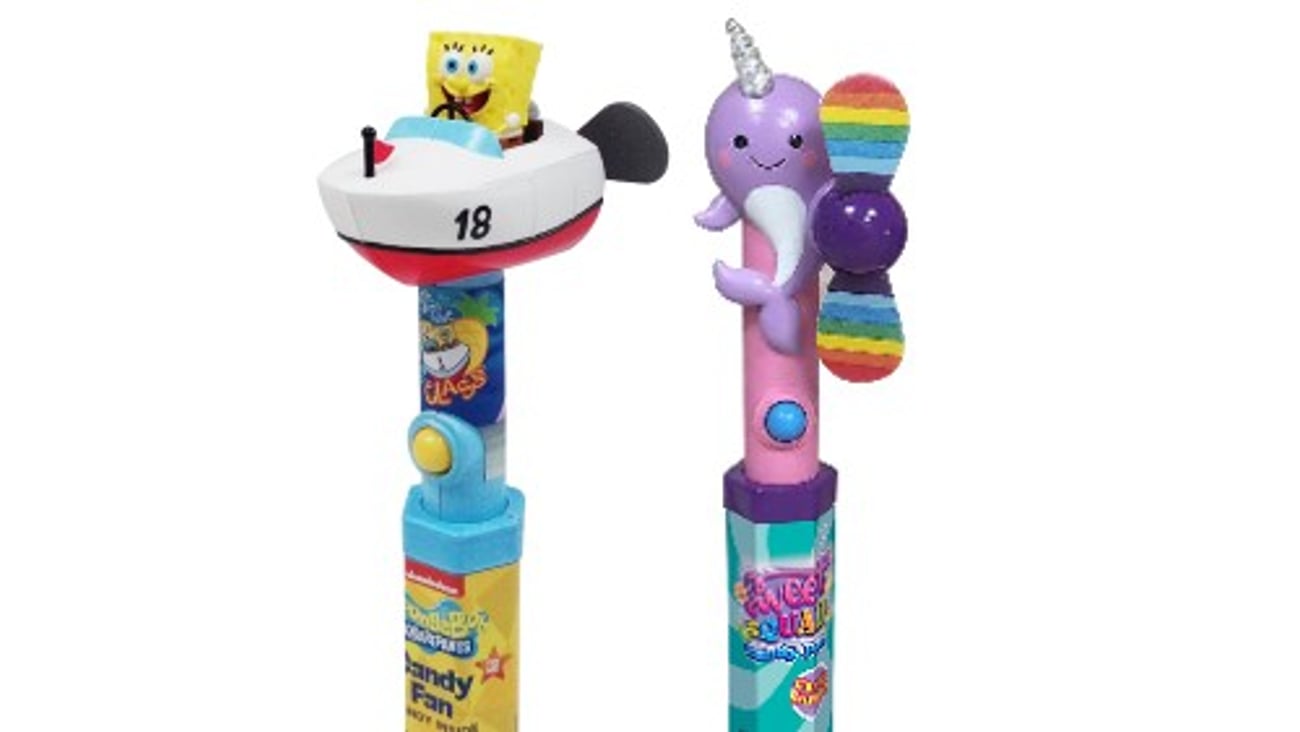 CandyRific Spongebob Squarepants and Narwhal Candy Fans 