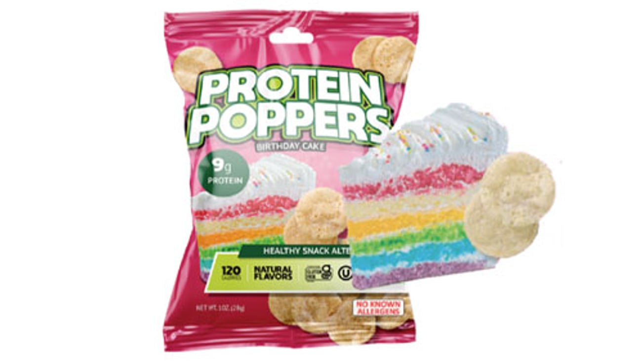 Birthday Cake Protein Poppers