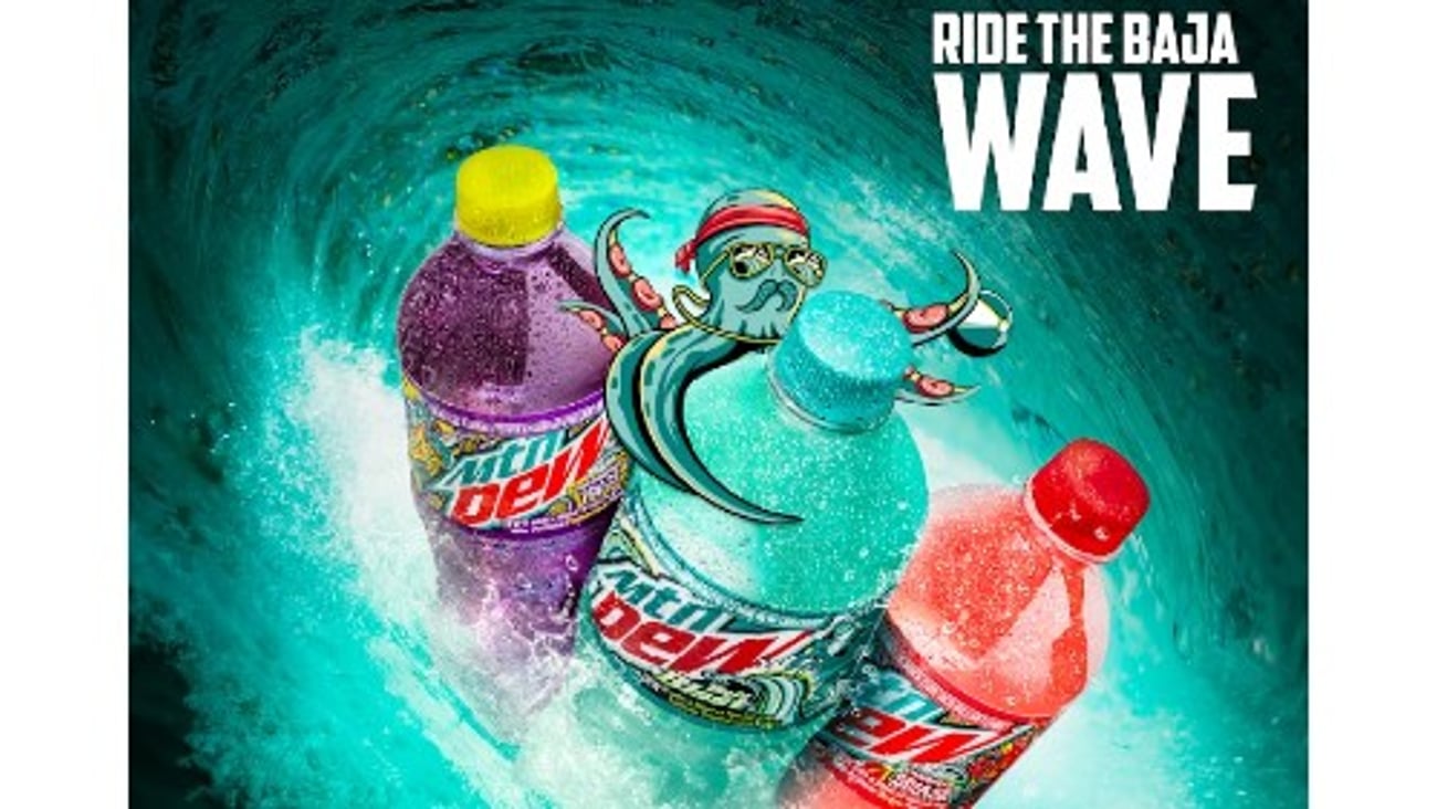 Mtn Dew Baja Blast Advertising Banner