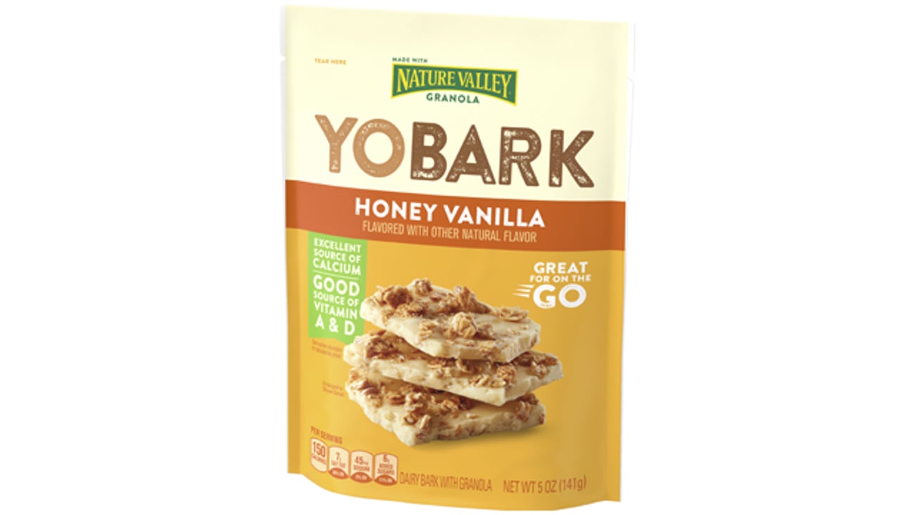 A package of YoBark Honey Vanilla 