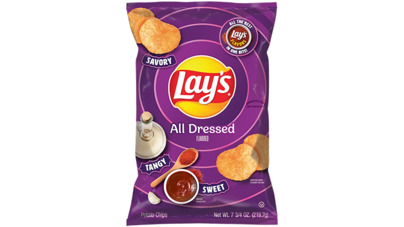 a bag of Lay's All Dressed