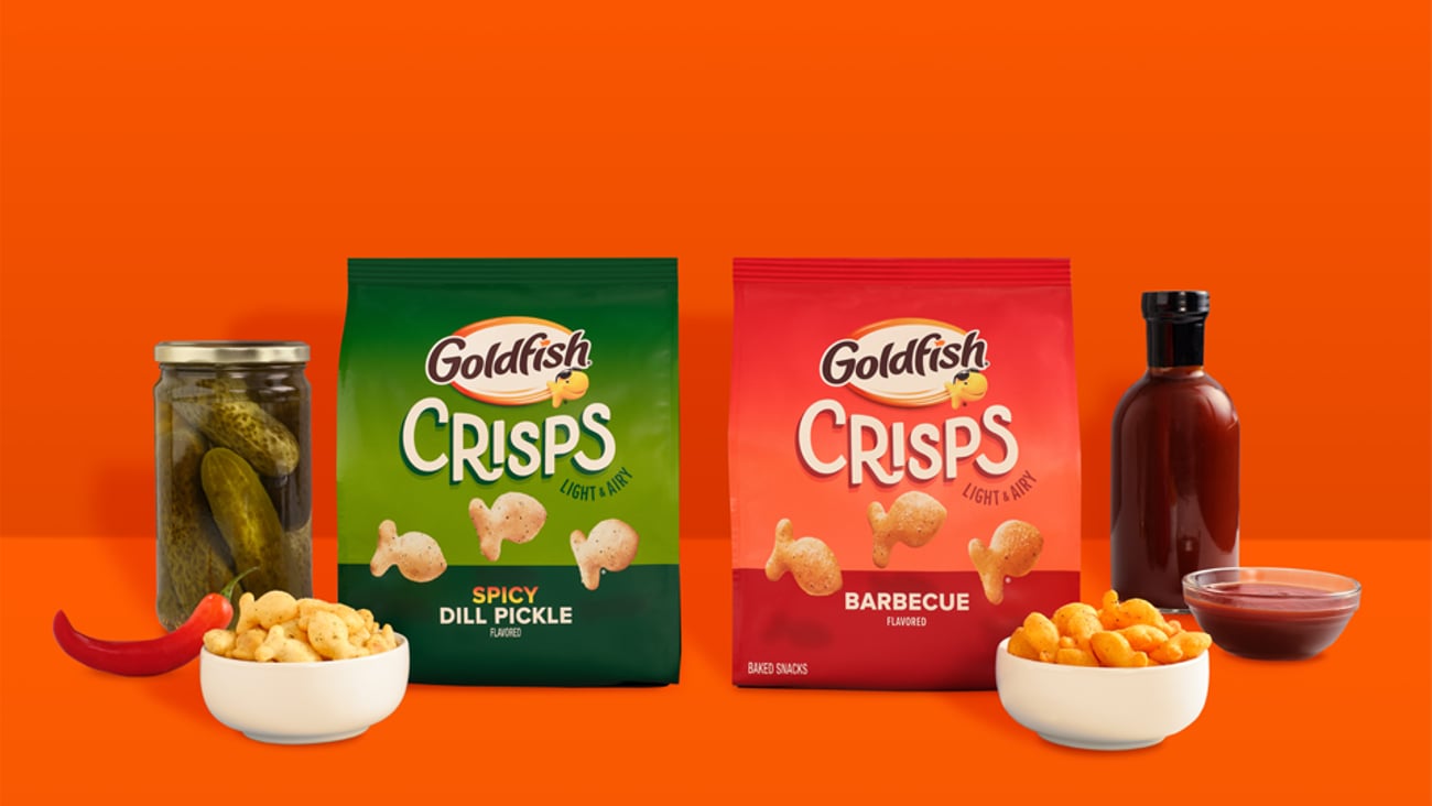 Goldfish Crisps_Spicy Dill Pickle & BBQ