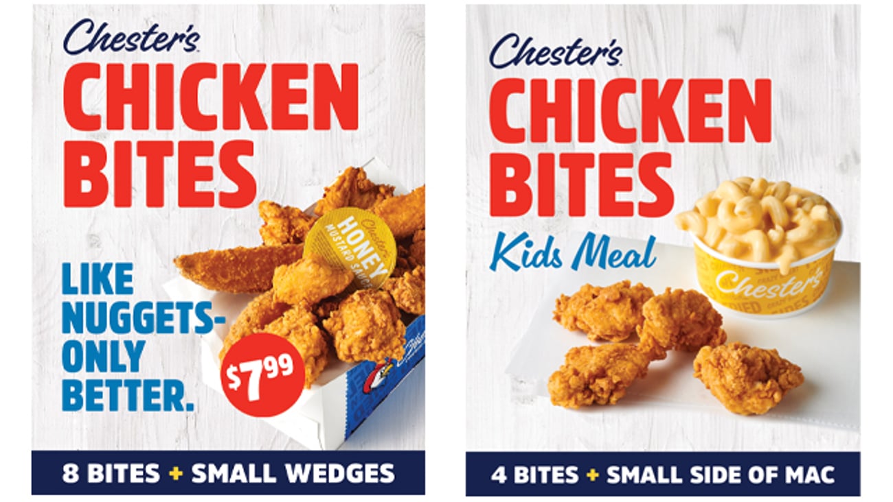 Chester's Chicken unsauced chicken bites