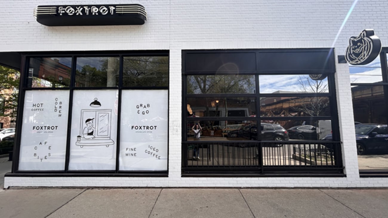 The exterior of the Foxtrot at 935 W. Webster in Lincoln Park
