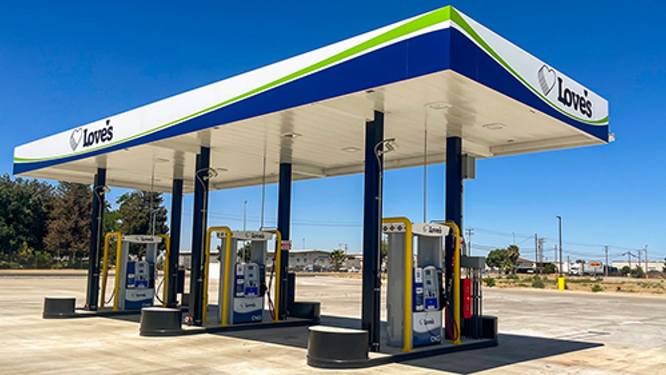 Love's CNG station in Fresno