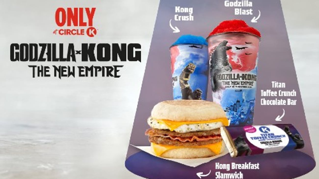 Godzilla versus Kong promotional tie-ins from Circle K