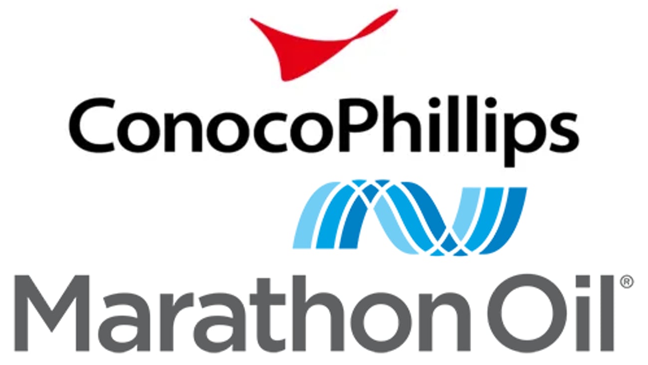 ConocoPhillips & Marathon Oil logos