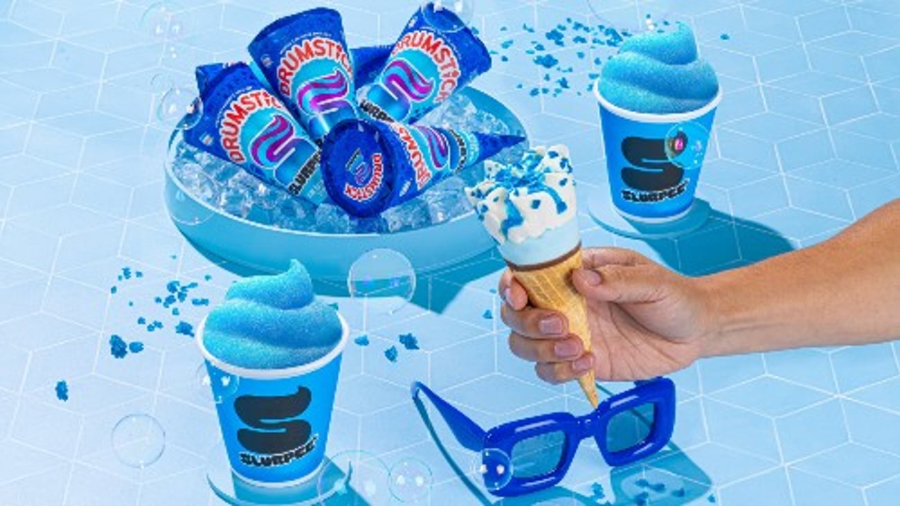 Slurpee flavored Drumstick cone ad banner 500x281