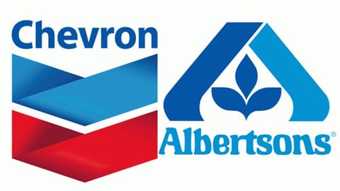 Chevron and Albertsons logos