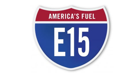 An alternative fuel E15 highway sign