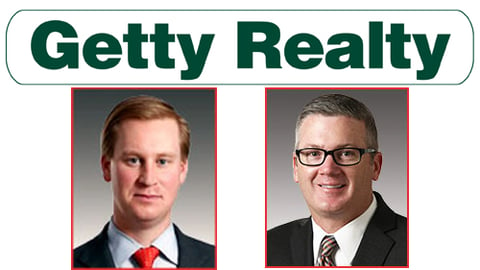 Christopher Constant, CEO, (left) and Mark Olear, executive vice president and COO, of Getty Realty Corp. 