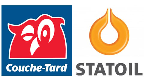 Logos for Alimentation Couche-Tard and Statoil