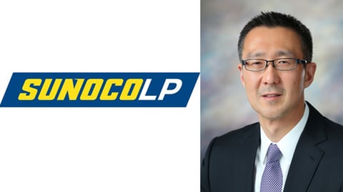 Joe Kim headshot with Sunoco LP logo