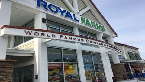 Royal Farms storefront banner