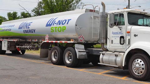 A Wine Energy fuel delivery truck