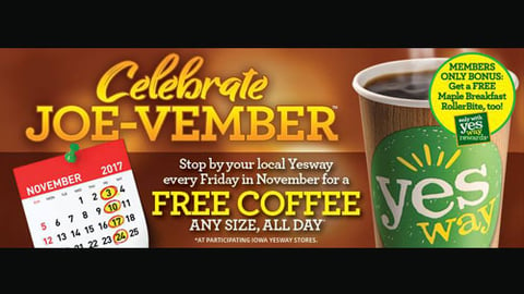 Yesway celebrates Joe-vember