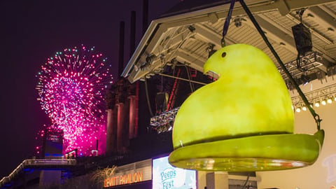 Peepsfest Peeps drop in Bethlehem, Pa.