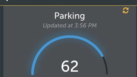 The parking feature on Pilot Flying J's mobile app