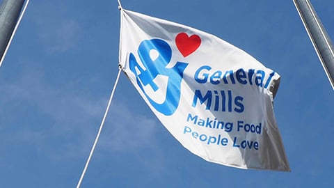 General Mills logo flag