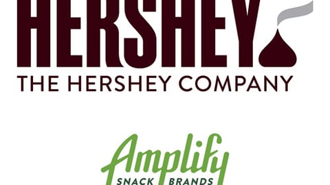 The Hershey Co. & Amplify Snack Brands Inc. logos